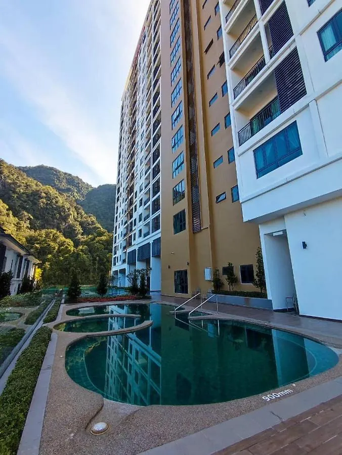 公寓 Hotspring Suite 1610 @ Sunway Onsen Neighbour Of Lost World Of Tambun With Theme Park View For 8 Pax 怡保